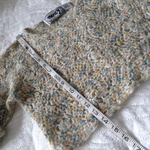 Y2K MARIE Y MULTICOLOR MOHAIR CROPPED SWEATER, L JR - Picture 6 of 7